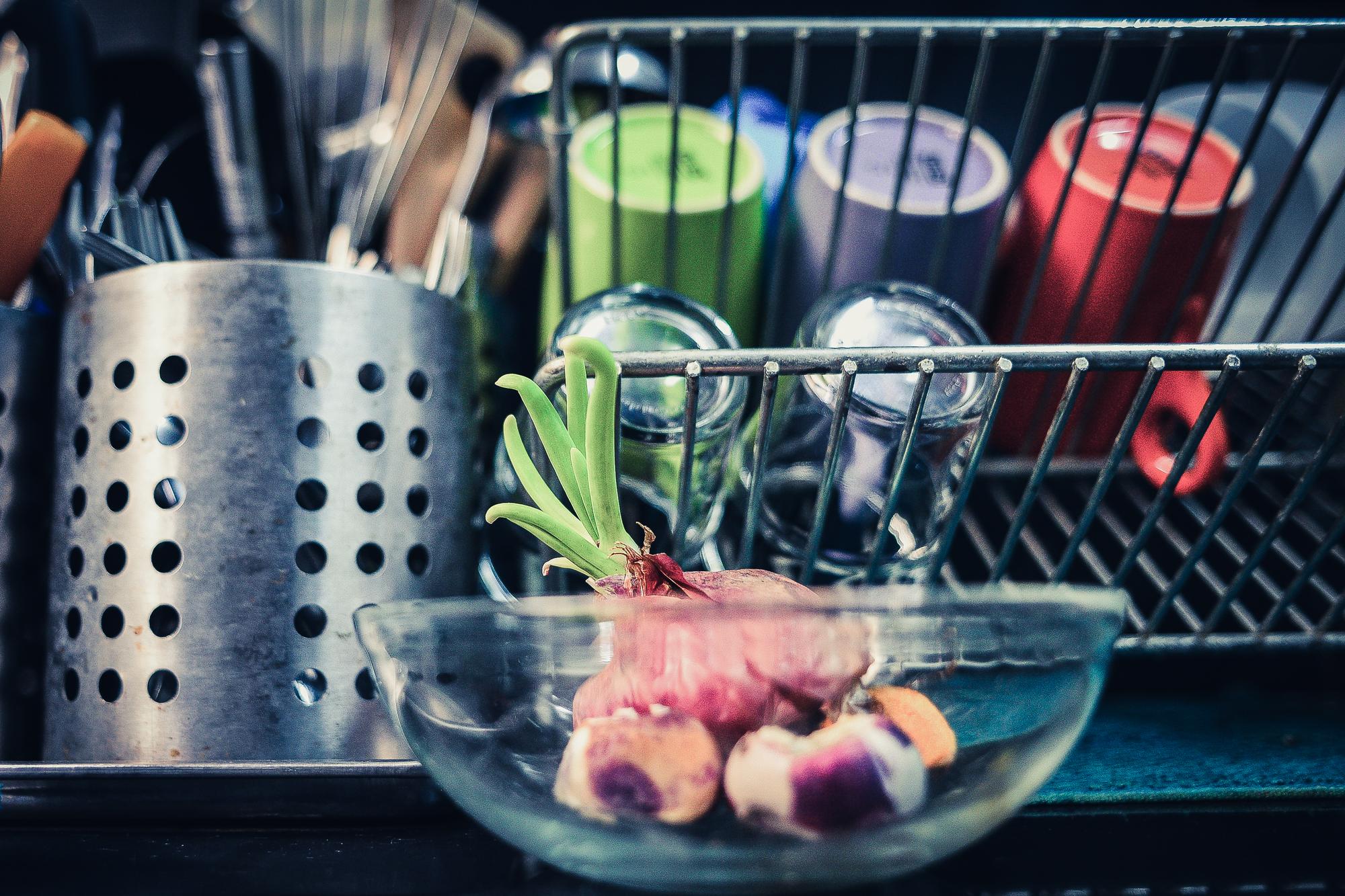 Small commercial kitchen with organized tools